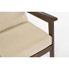 Sofa ogrodowa 3-osobowa ogrodowa BELLA - brąz/grafit