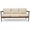 Sofa ogrodowa 3-osobowa ogrodowa BELLA - brąz/grafit