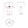 Lampa stołowa AMUR transparentna 1x60W E27 Light Prestige