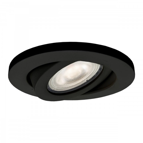 Oczko podtynkowe LAGOS ruchome czarne 1x50W GU10 IP20 Light Prestige