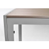 Duży stół ogrodowy dla 8 osób z aluminium  MODENA 180 x 90 cm  - srebrny