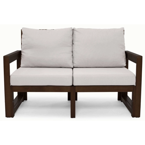 Sofa modułowa 2-osobowa MALTA  ciemny brąz/szary