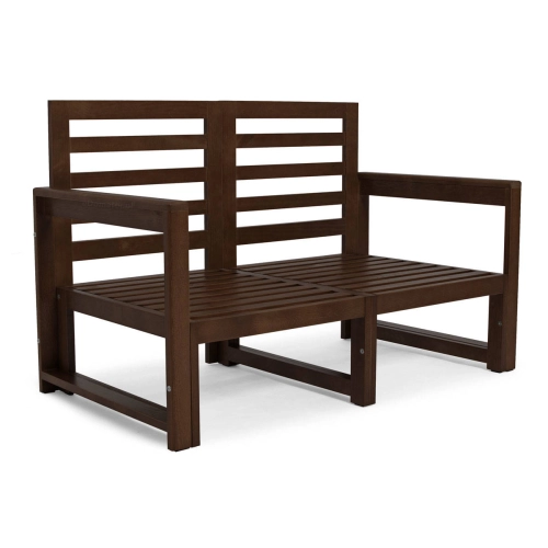 Sofa modułowa 2-osobowa MALTA  ciemny brąz/szary