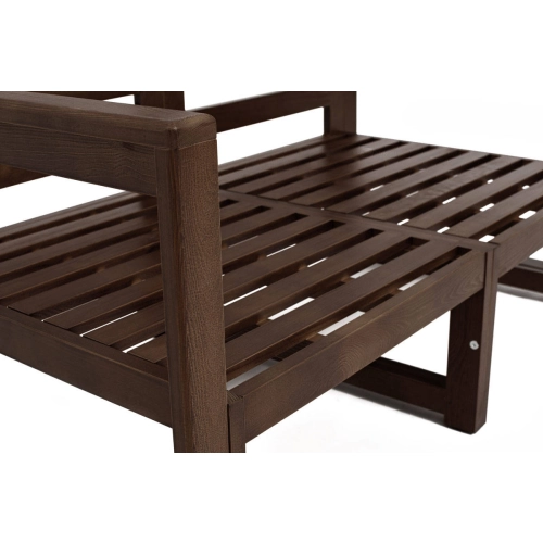 Sofa modułowa 2-osobowa MALTA  ciemny brąz/szary