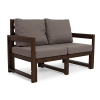 Mała sofa zewnętrzna 2-osobowa MALTA  ciemny brąz/grafit