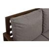 Mała sofa zewnętrzna 2-osobowa MALTA  ciemny brąz/grafit