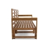 Drewniana sofa zewnętrzna 3-osobowa MALTA  brąz/szary