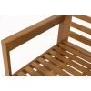Drewniana sofa zewnętrzna 3-osobowa MALTA  brąz/szary