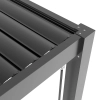 Pergola ogrodowa LUXE 5.8 x 3 m antracyt z LED
