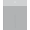 Lampa wisząca PASTELO 1 biała 1x4,5W G9 Sollux Lighting