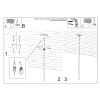 Lampa wisząca PASTELO 1 biała 1x4,5W G9 Sollux Lighting