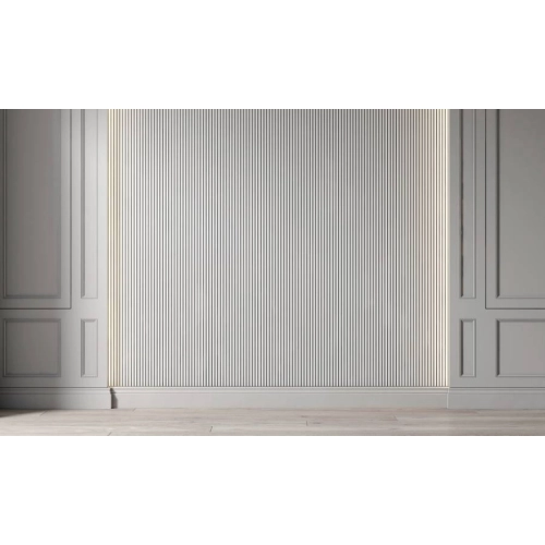 Lamele Dekoracyjne Białe Matowe MDF 15,8 x 1,2 x 280 cm