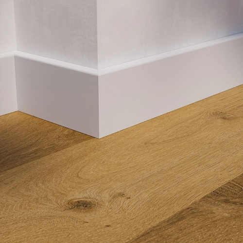 Listwa przypodłogowa spienione pcv BRAVO 80mm 2,4m 201 Biały