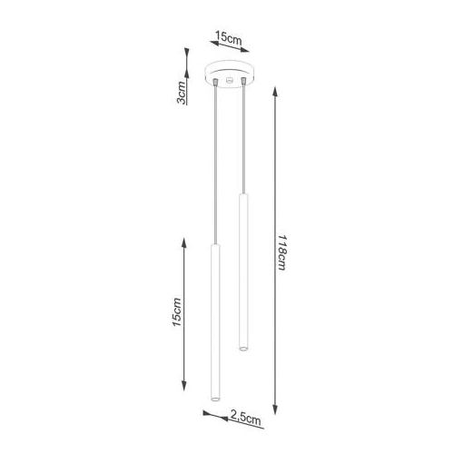 Lampa wisząca PASTELO 1 biała 1x4,5W G9 Sollux Lighting