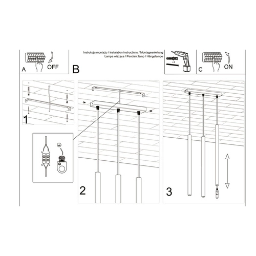 Lampa wisząca PASTELO 1 biała 1x4,5W G9 Sollux Lighting