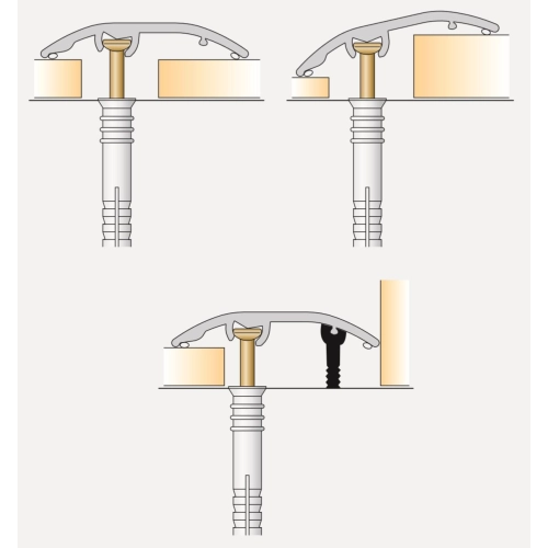 Profil aluminiowy All-in-One 37mm/1,8m srebrny mat