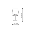 Lampa stołowa MONA czarna 1x60W E27 Light Prestige