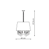 Mona 3 lampa wisząca srebrna LP-5005/3P