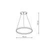 Lampa wisząca RING S czarna 1xLED 4000K Light Prestige