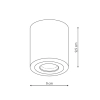 Oprawa natynkowa FARO XL czarna 1x50W GU10 IP65 Light Prestige