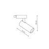 Reflektor ICE do systemu szynowego 1F czarny 1x50W GU10 Light Prestige