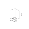 Oprawa natynkowa LYON czarna 1x50W GU10 Light Prestige
