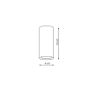 Oprawa natynkowa MANACOR czarno-biała 1x50W GU10 13 cm Light Prestige