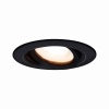 Oczko podtynkowe LAGOS ruchome czarne 1x50W GU10 IP65 Light Prestige