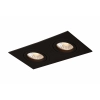 Oprawa podtynkowa METIS czarna 2x50W GU10 Light Prestige