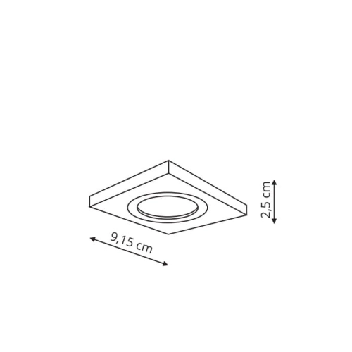 Oprawa podtynkowa METIS biała 1x50W GU10 Light Prestige