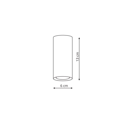 Oprawa natynkowa MANACOR czarno-biała 1x50W GU10 13 cm Light Prestige