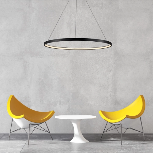 Lampa wisząca RING M czarna 1xLED 4000K Light Prestige