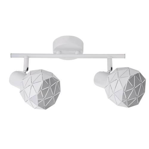 Lampa podsufitowa REUS biała 2x40W E14 Light Prestige