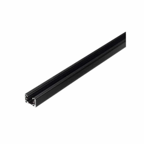 Szyna do systemu szynowego 1F czarna 2m zasilanie końcowe + zaślepka Light Prestige