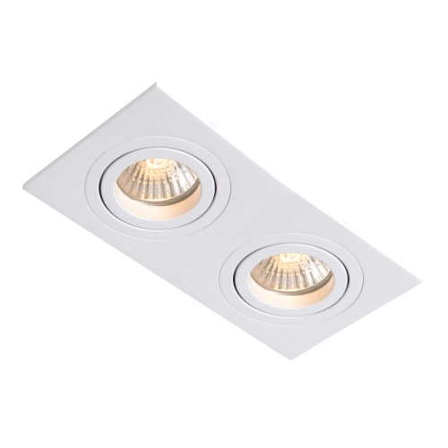 Oprawa podtynkowa METIS biała 2x50W GU10 Light Prestige